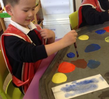 Nursery child painting