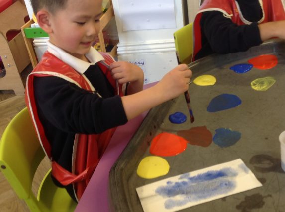 Nursery child painting